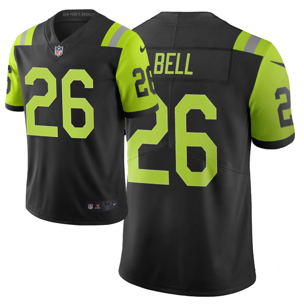 Men Nike NFL Pittsburgh Steelers #26 bell jets Limited city edition black green jersey->pittsburgh steelers->NFL Jersey